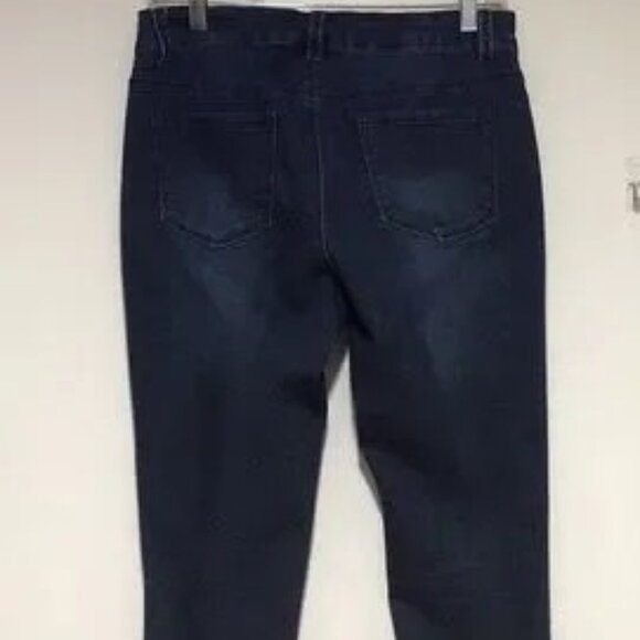 d jeans Straight Leg Stretch Blue Jeans Size‎ 12 EUC - Picture 2 of 4